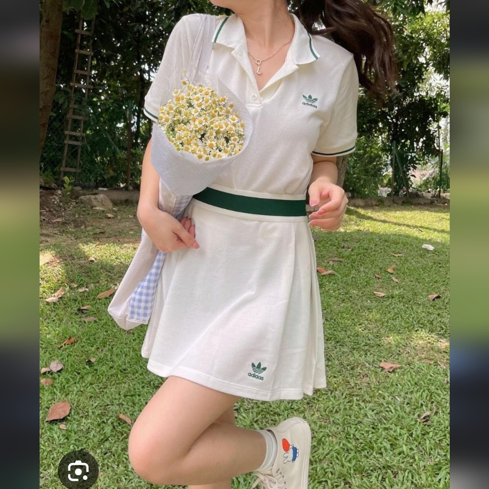 Adidas tennis skort and polo set